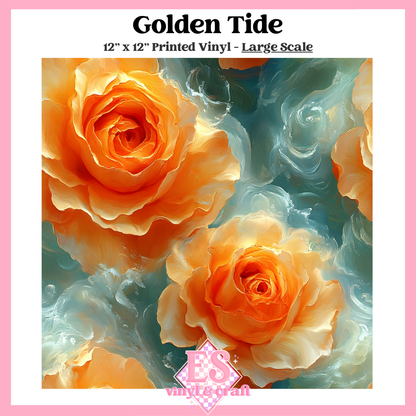 Golden Tide - Small or Large Scale Options - 12" x 12" Sheet image 2