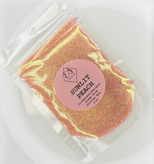 Sunlit Peach - Iridescent/Rainbow Dream Fine Glitter Collection image 0
