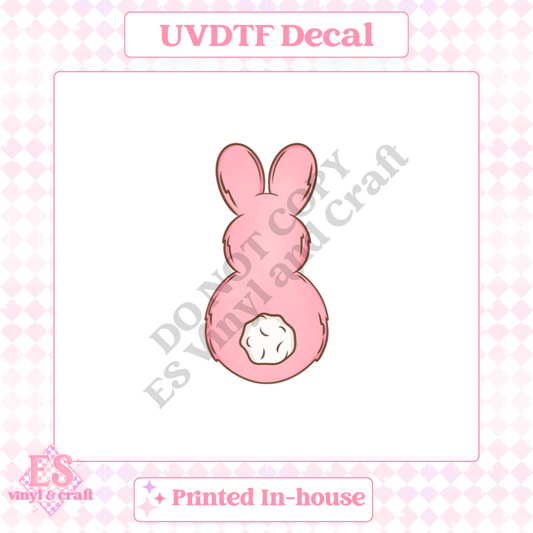Pink Bunny - UV-DTF Decal Transfer image 0