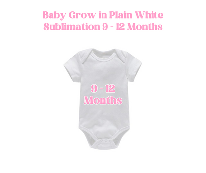 Baby Grow in Plain White for Sublimation image 5