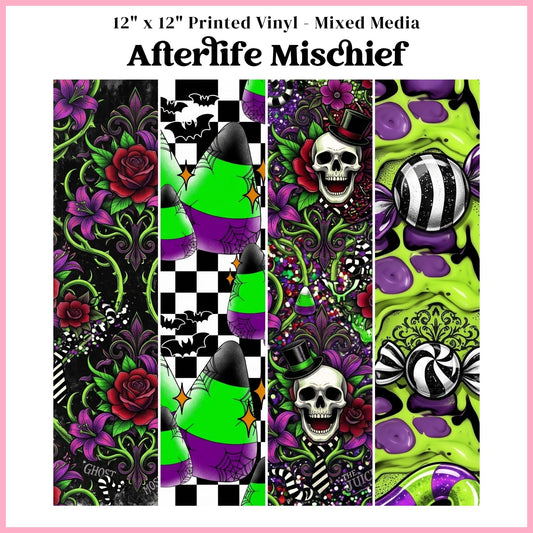 Afterlife Mischief - Mixed Media Vinyl 12"x12" Sheet
