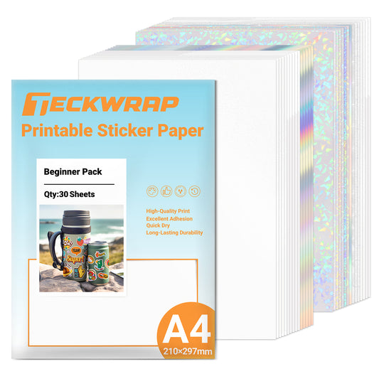 Teckwrap Inkjet Printable & Laminate Sheet Pack with Squeegee