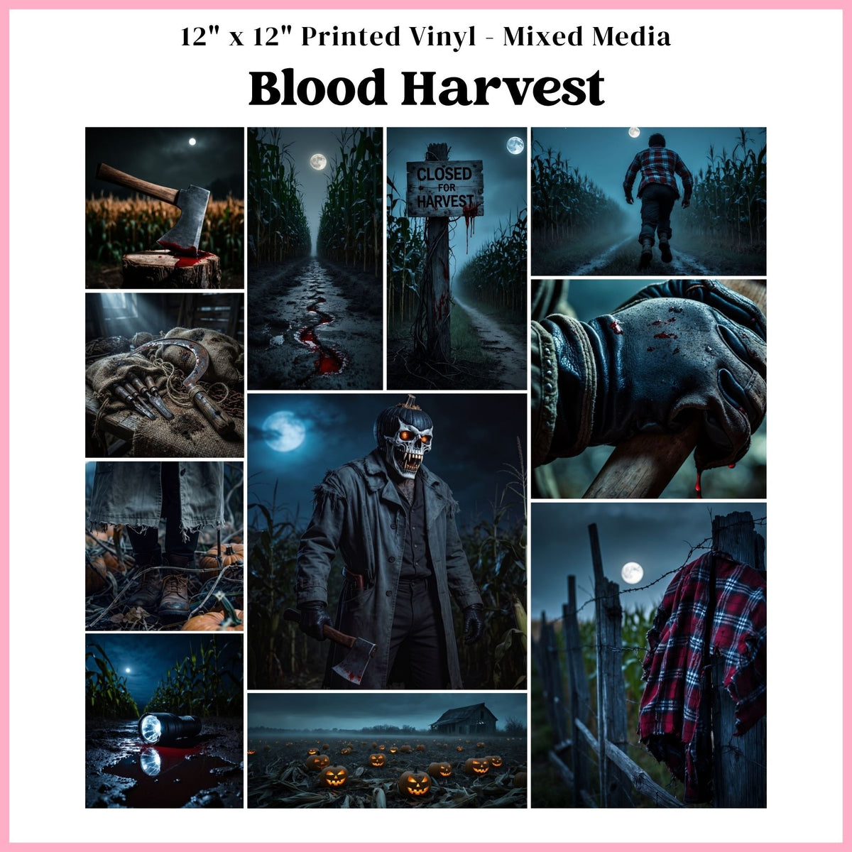 Blood Harvest - Mixed Media Vinyl 12"x12" Sheet
