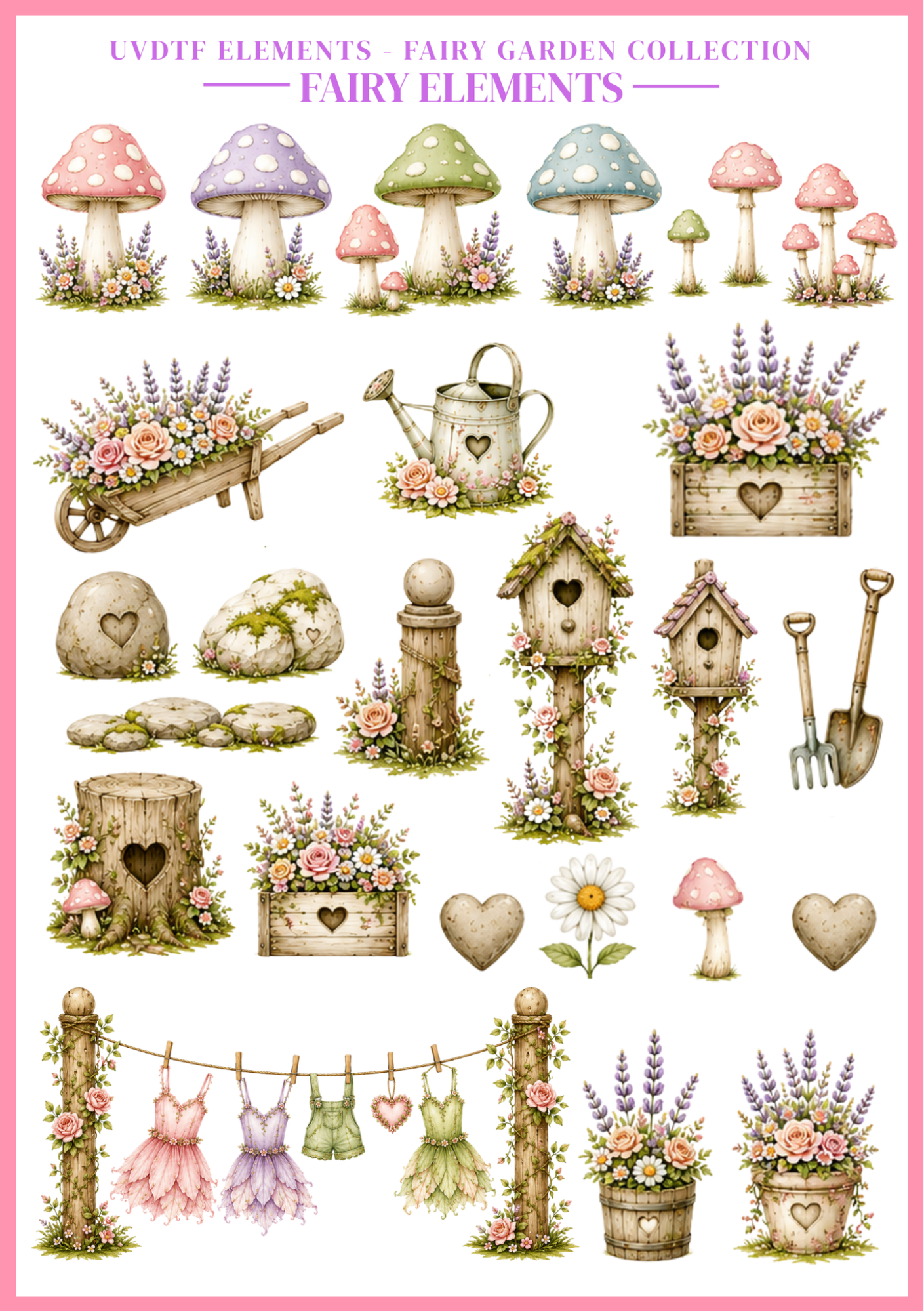 UVDTF Elements - Fairy Garden