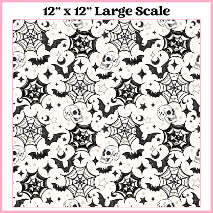 Web Bat - 12"x12" Printed Self Adhesive Vinyl