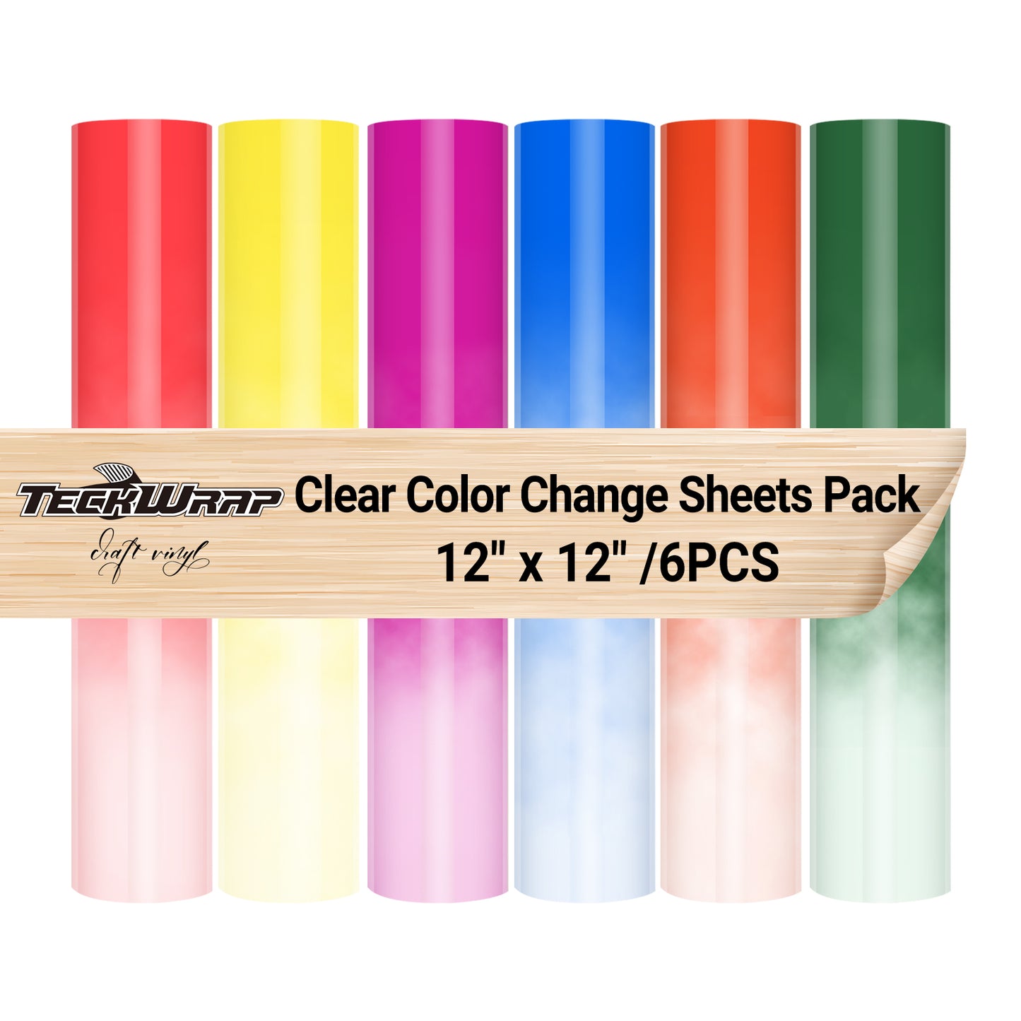 Teckwrap Clear Cold Colour Changing Sheet Pack