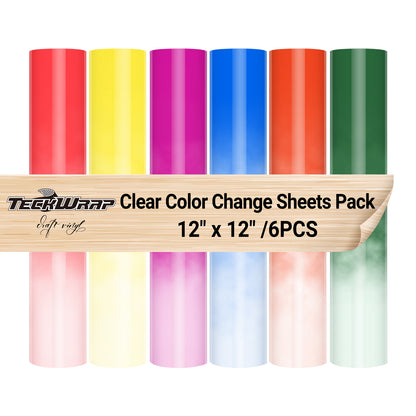 Teckwrap Clear Cold Colour Changing Sheet Pack