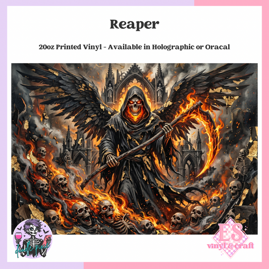 Reaper - 20oz Printed Tumbler Self Adhesive Vinyl