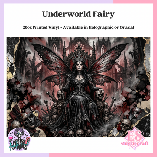 Underworld Fairy - 20oz Printed Tumbler Self Adhesive Vinyl