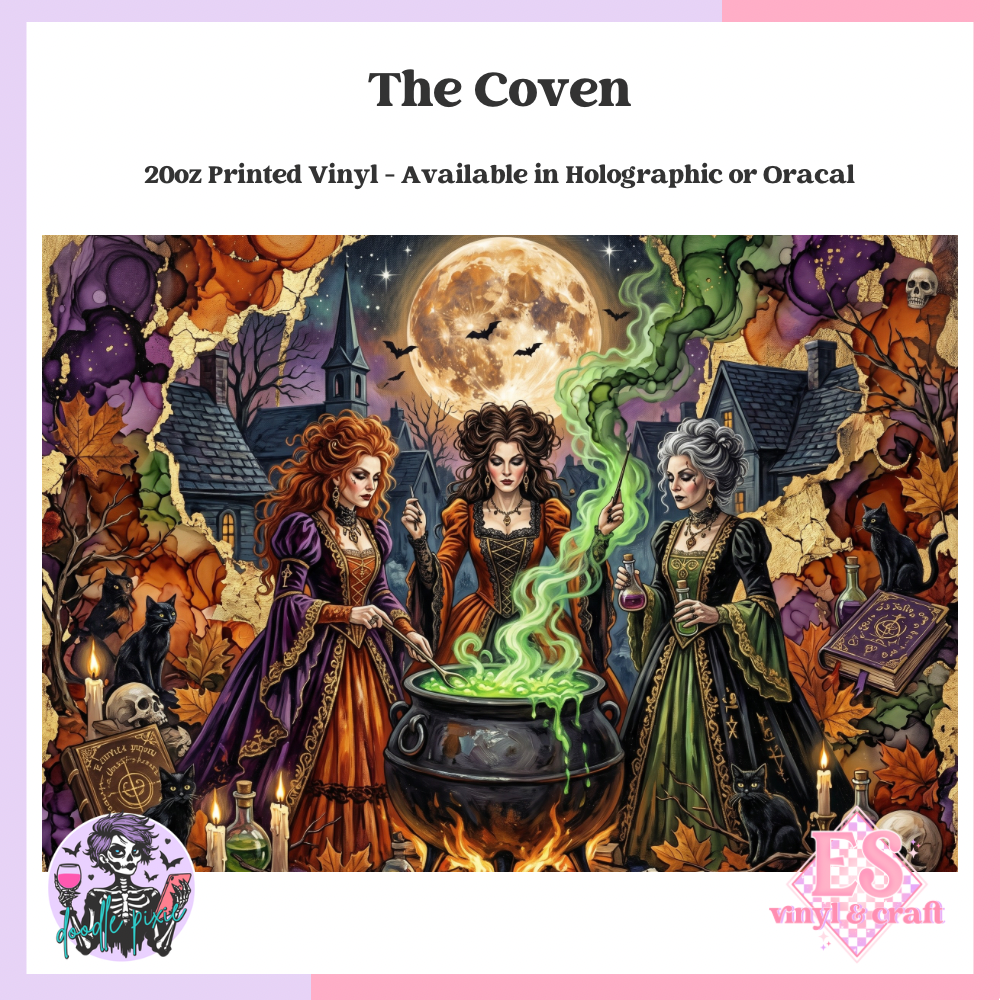 The Coven - 20oz Printed Tumbler Self Adhesive Vinyl