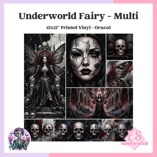 Underworld Fairy - Multi - 12" x 12" Printed Vinyl