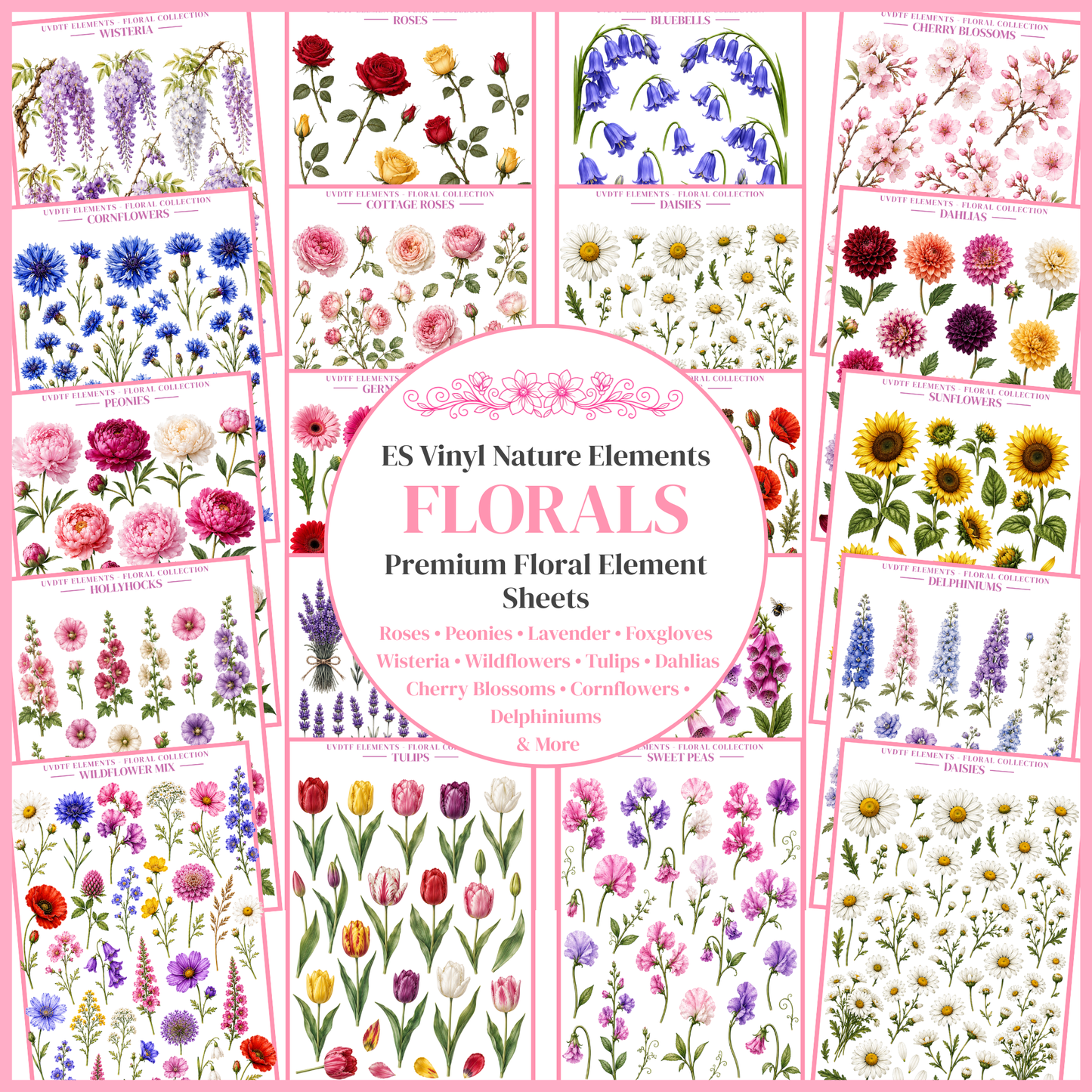 UVDTF Elements - Floral Collection