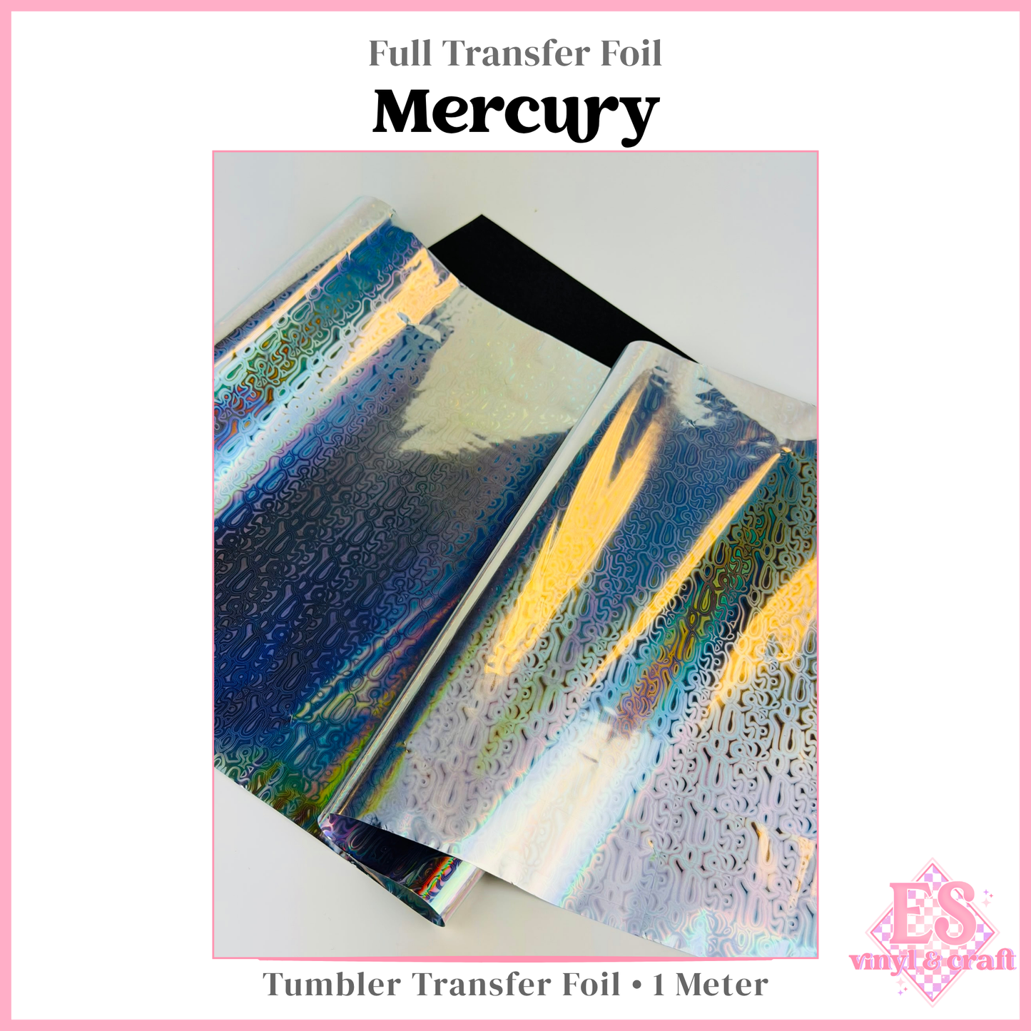 Mercury - Full Transfer Foil - 1 Metre
