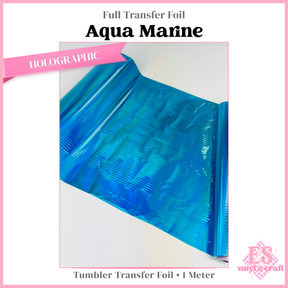 Aqua Marine - Full Transfer Foil - 1 Metre