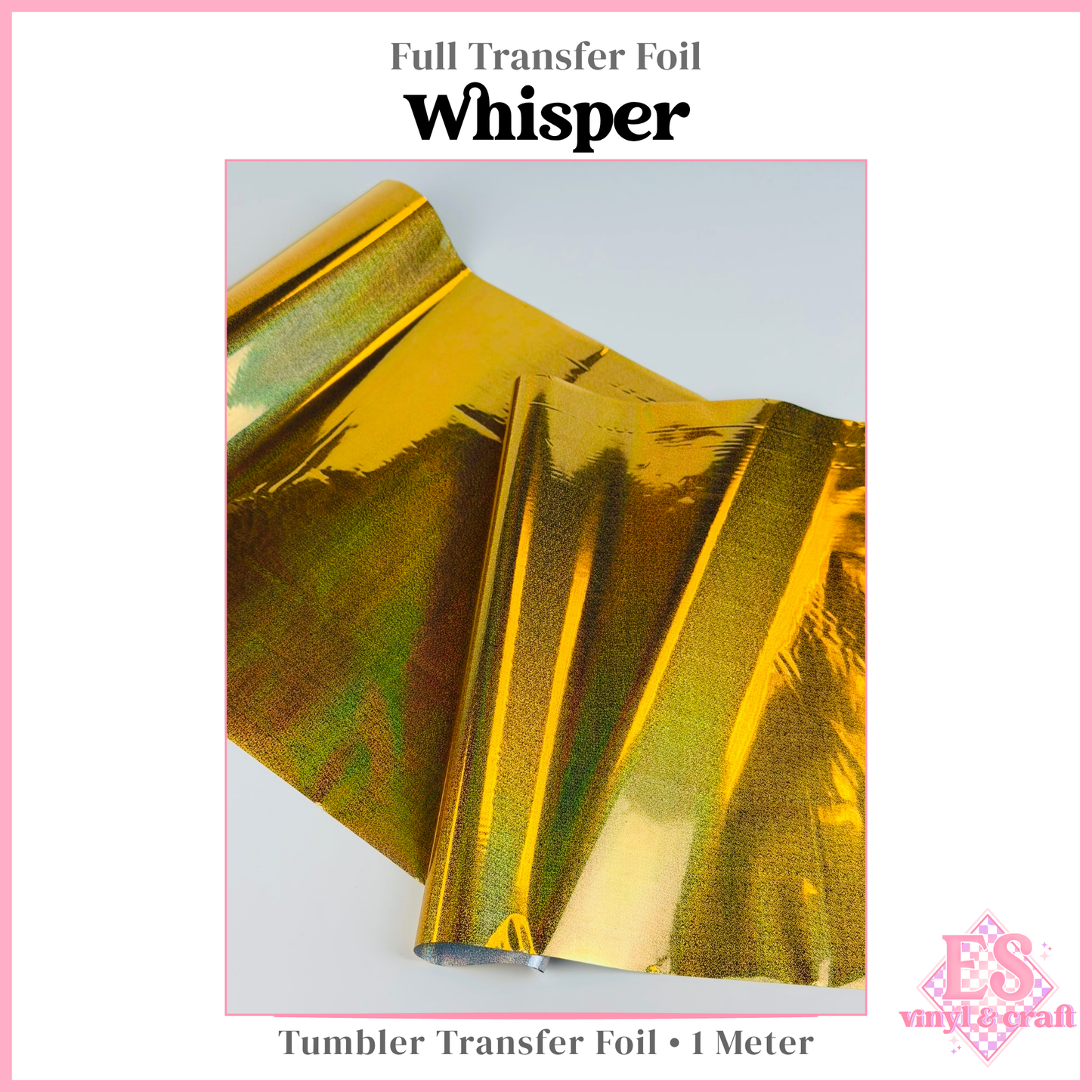 Whisper - Full Transfer Foil - 1 Metre
