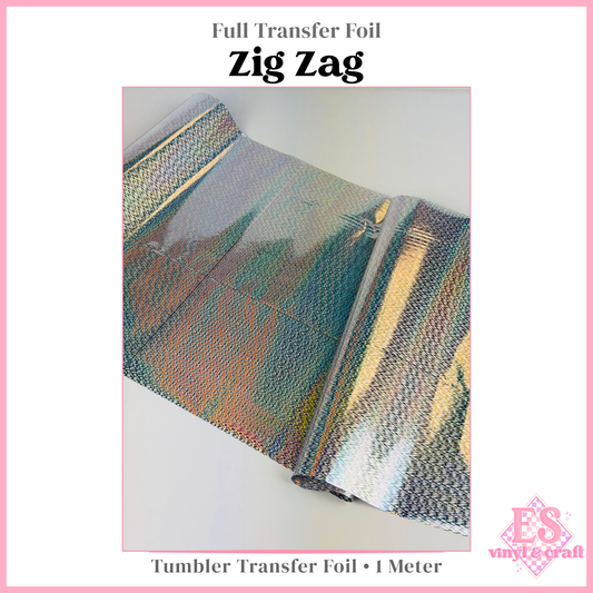 Zig Zag - Full Transfer Foil - 1 Metre