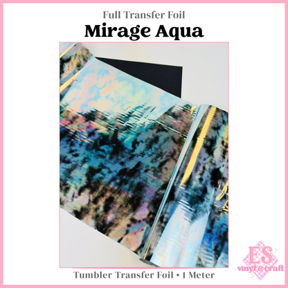 Mirage Aqua - Full Transfer Foil - 1 Metre