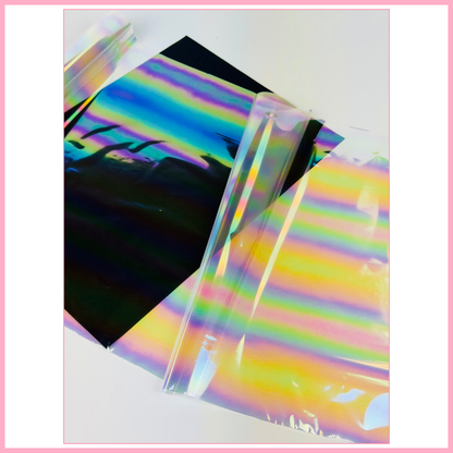 Candy Rainbow - Partial Transfer Foil - 1 Metre