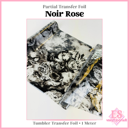 Noir Rose - Partial Transfer Foil - 1 Metre