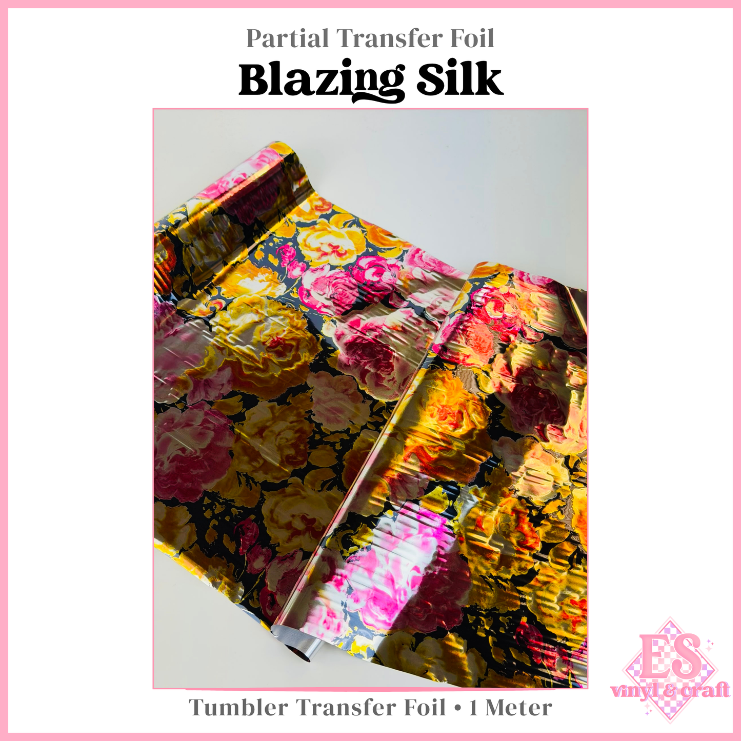 Blazing Silk - Partial Transfer Foil - 1 Metre