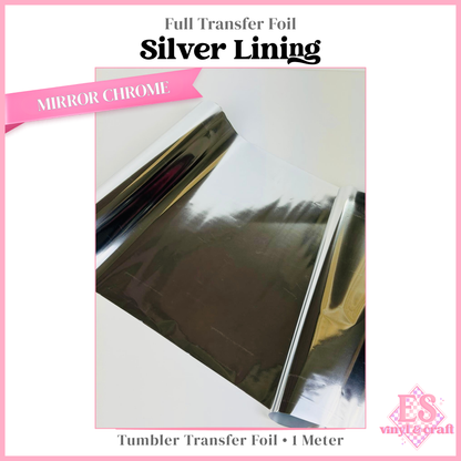 Silver Lining - Full Transfer Foil - 1 Metre