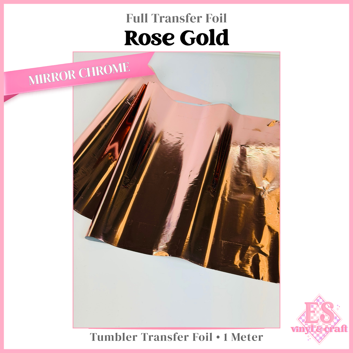 Rose Gold - Full Transfer Foil - 1 Metre