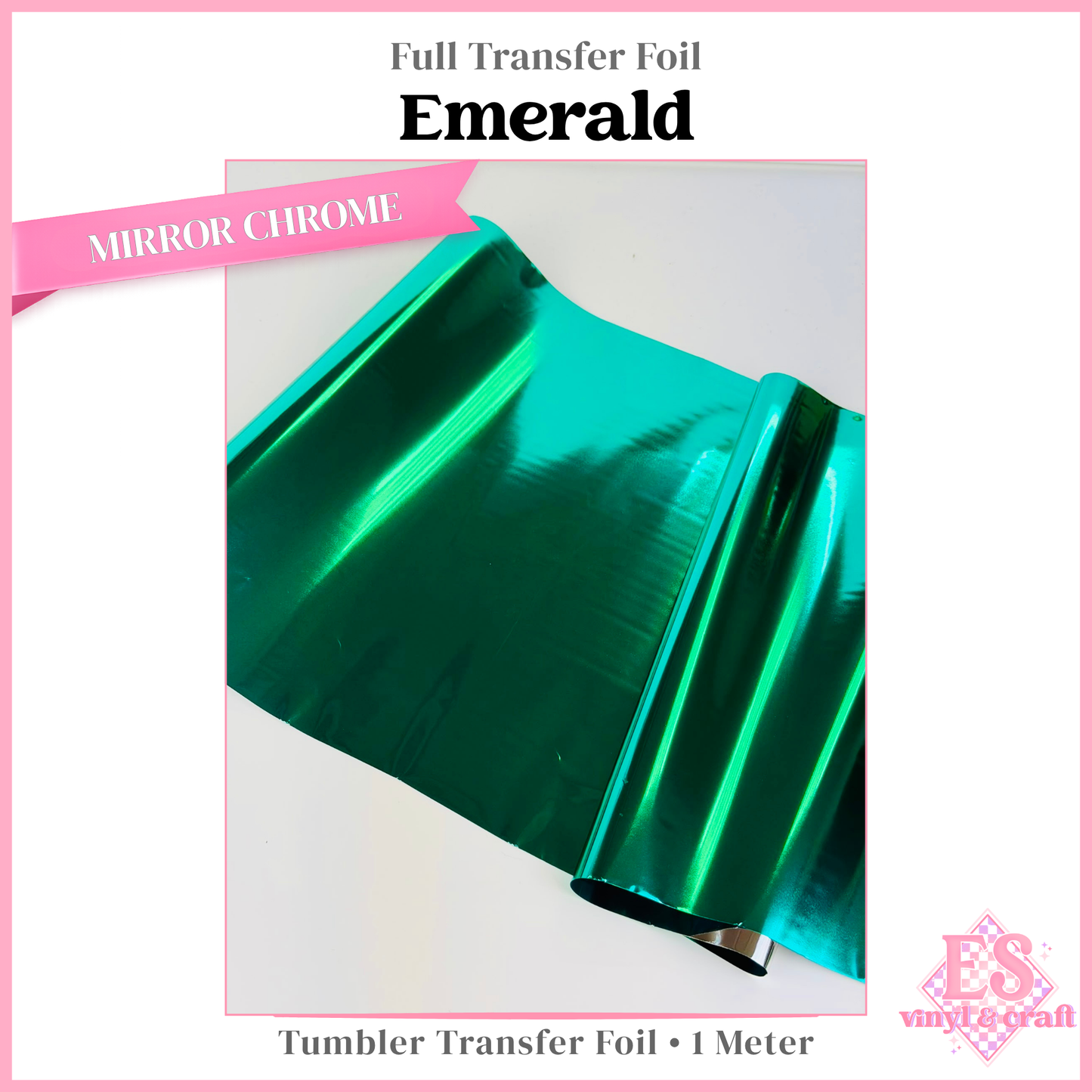 Emerald - Full Transfer Foil - 1 Metre