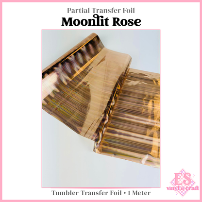 Moonlit Rose - Full Transfer Foil - 1 Metre