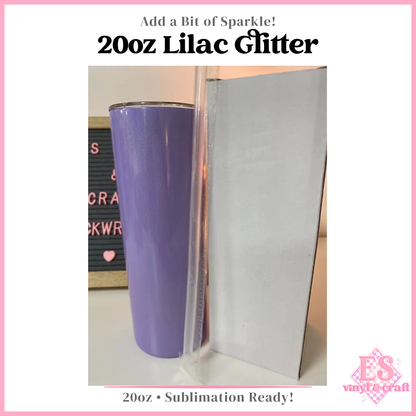 20oz Glitter Sublimation Tumbler