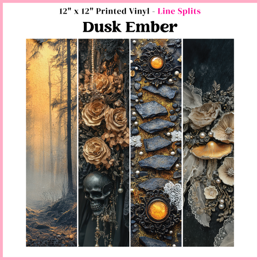 Dusk Ember - Line Split - 12" x 12" Sheet