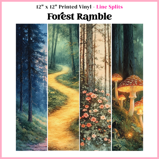 Forest Ramble - Line Split - 12" x 12" Sheet