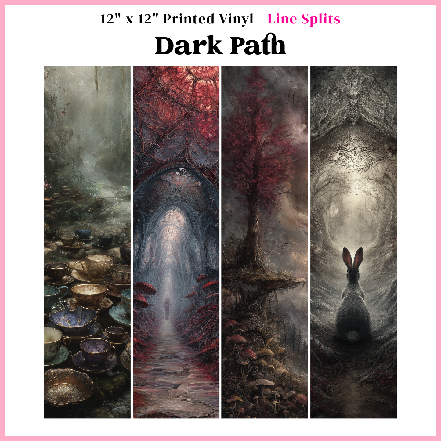 Dark Path - Line Split - 12" x 12" Sheet