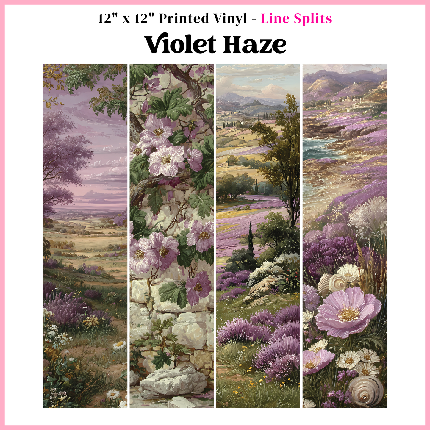 Violet Haze - Line Split - 12" x 12" Sheet