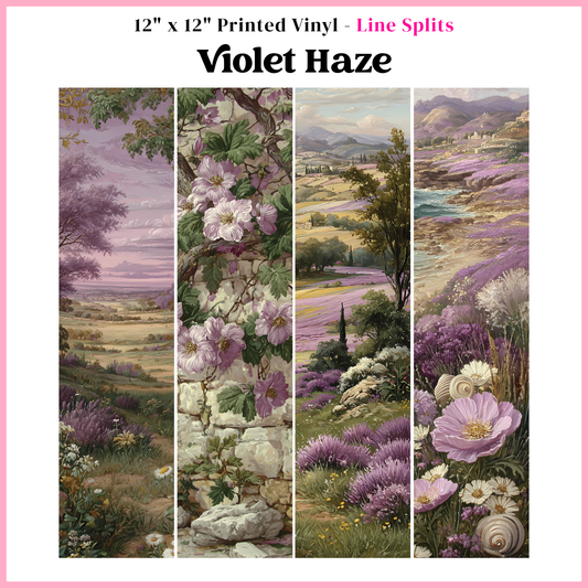 Violet Haze - Line Split - 12" x 12" Sheet