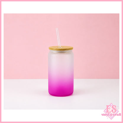 16oz Frosted Ombre Sublimation Glass