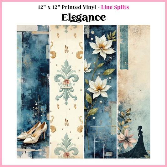 Elegance - Line Split - 12" x 12" Sheet