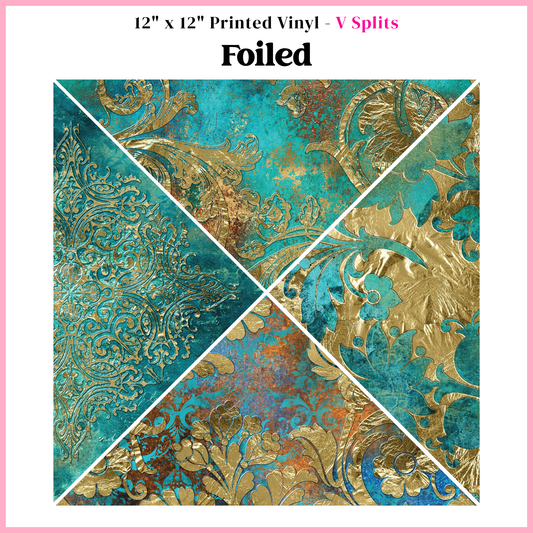 Foiled - V Split - 12" x 12" Sheet