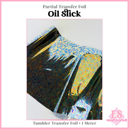 Oil Slick - Partial Transfer Foil - 1 Metre