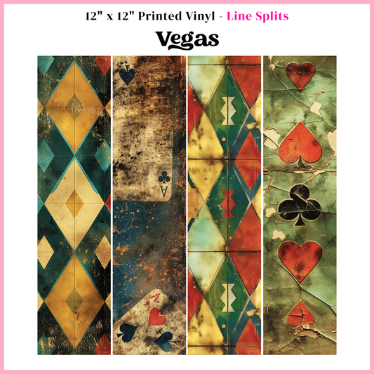 Vegas - Line Split - 12" x 12" Sheet