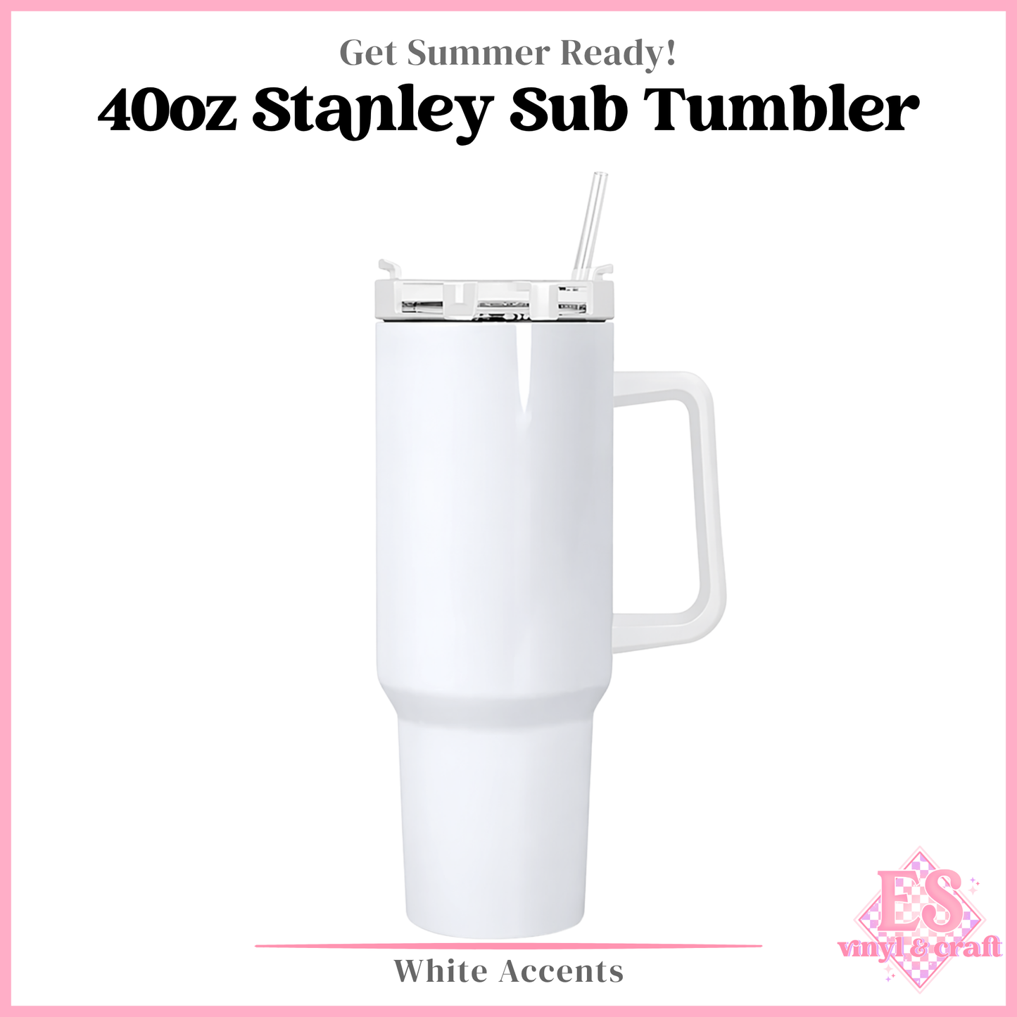 40oz Stanley Style Sublimation Tumblers