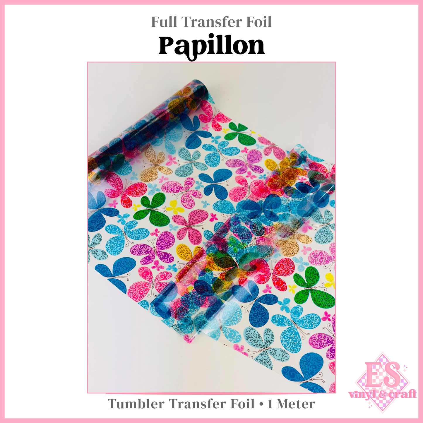 Papillon - Full Transfer Foil - 1 Metre