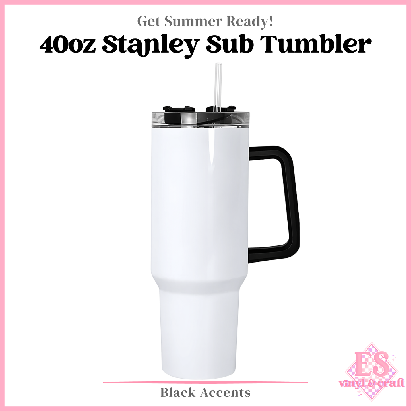 40oz Stanley Style Sublimation Tumblers
