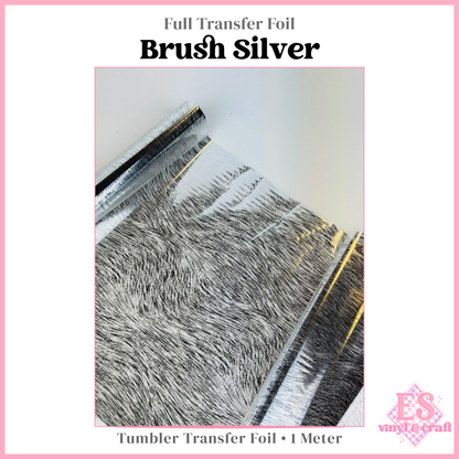 Brush Silver - Full Transfer Foil - 1 Metre