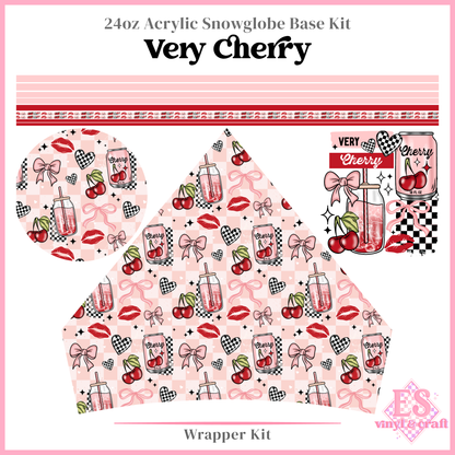 Very Cherry - 24oz Snowglobe Wrapper Kit