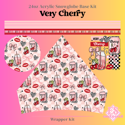 Very Cherry - 24oz Snowglobe Wrapper Kit