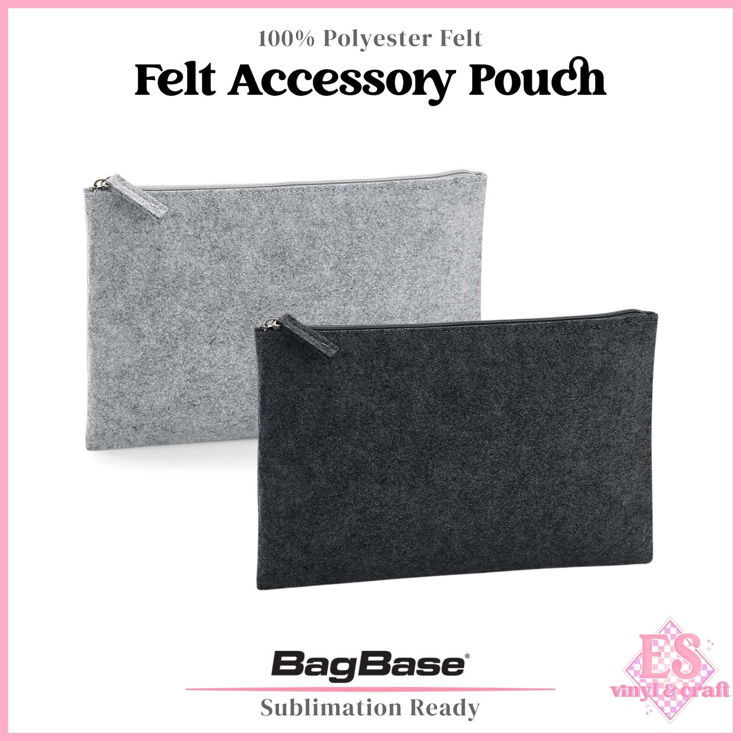 BagBase Felt Accessory Pouch