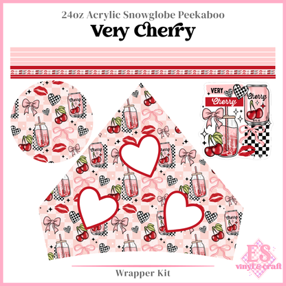 Very Cherry - 24oz Snowglobe Wrapper Kit