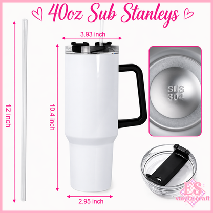 40oz Stanley Style Sublimation Tumblers