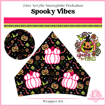 Spooky Vibes - 24oz Snowglobe Wrapper Kit