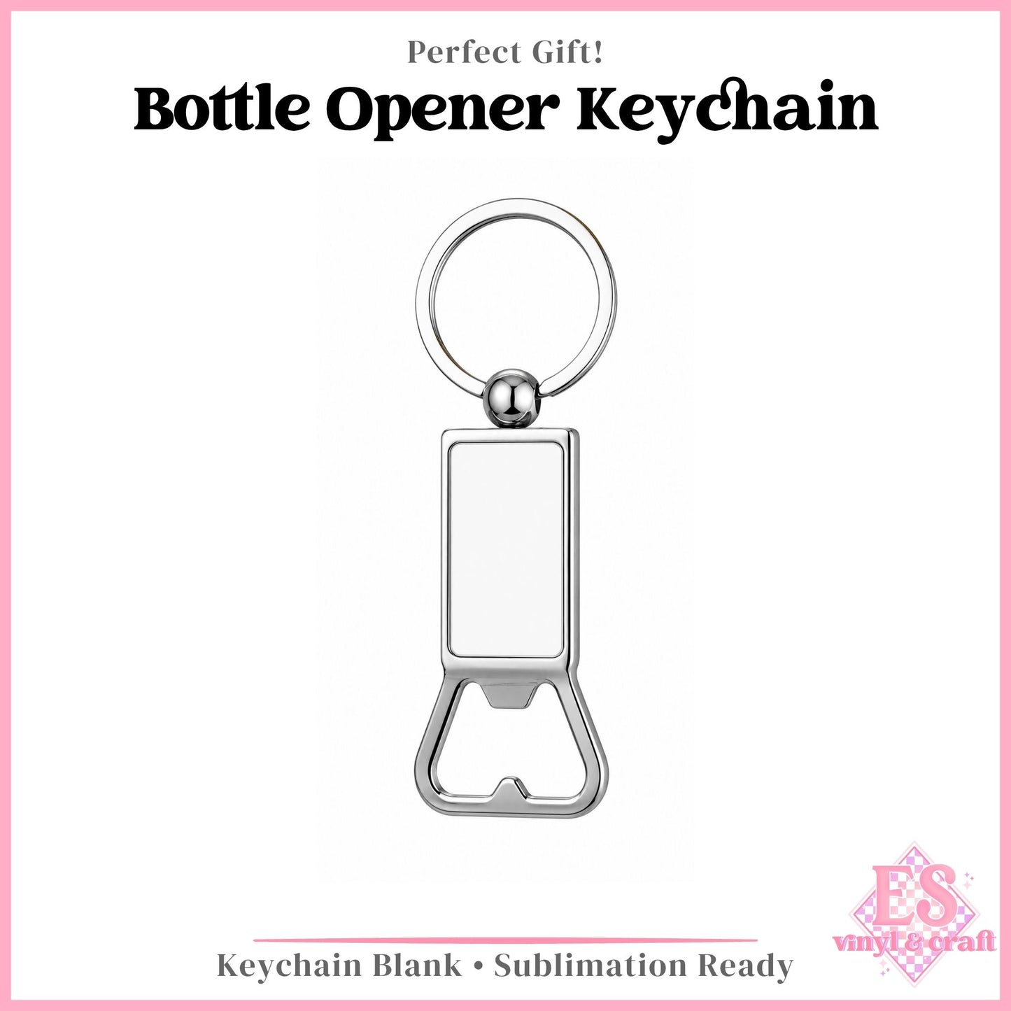 Bottle Opener Sublimation Keychain
